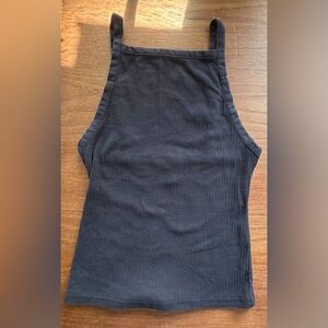 Intimately Free People black ribbed low back tank top size medium